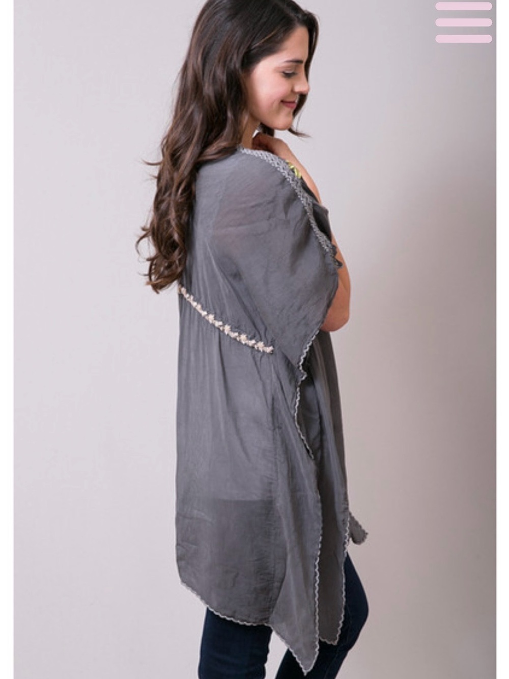Johnny Was Cherise Embroidered Poncho Tunic - Picture 2 of 9